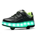 thumbnail image 3 of Kids Roller Skates Light up Shoes with Wheels Shoes LED USB Charging Roller Sneakers for Girls Boys Birthday Christmas Gift, 3 of 19