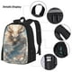 thumbnail image 3 of Disketp Cool Cloud White Dragon Mochila Estampada de Gran Capacidad con Lonchera y Estuche, Set de 3 Piezas para Estudiantes, 3 of 7