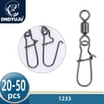 thumbnail image 2 of Conector de pesca DNDYUJU, rodamiento de pasador de acero inoxidable, giratorio con broche para señuelos de peces, accesorios para aparejos giratorios, anzuelo Tan Jianjun  unisex, 2 of 2