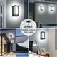 thumbnail image 4 of Aplique de pared LED para exteriores de bajo consumo, resistente al agua IP65, marco de aluminio fundido a presión, fácil instalación con soportes estándar de EE. UU., 4 of 5