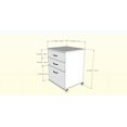 thumbnail image 2 of Nexera Essentials 3-Drawer Mobile File Cabinet, 2 of 2