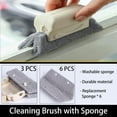 thumbnail image 2 of Window Groove Cleaning Brush, 13 PCS Hand-held Magic Window Track Cleaning Tools, Window or Sliding Door Track Cleaner for Sliding Door, Sill, Tile Lines, Shutter, Car Vents, Keyboard, Small Clean Kit, 2 of 5