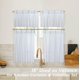 thumbnail image 3 of Cortinas cortas de playa Lino Rosa, color blanco y azul, 61 cm de longitud, 3 of 6