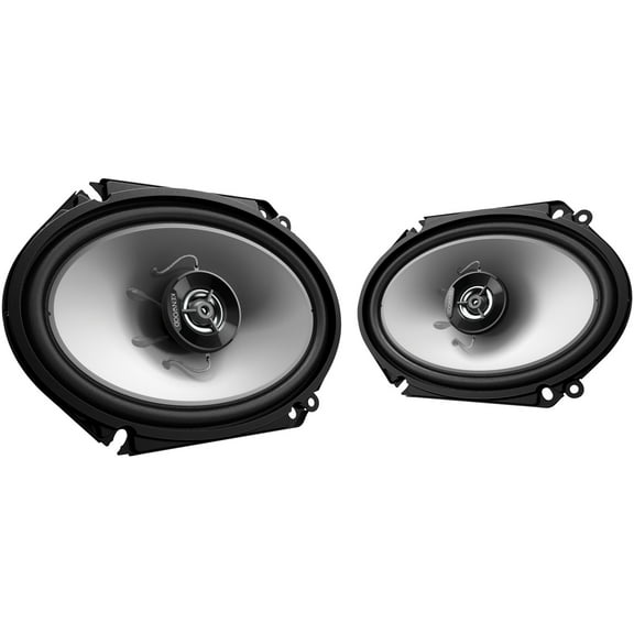 KENWOOD Sport Series KFC-6866S 6in. x 8in. 250W 2-Way Full-Range Coaxial Speakers, Black, 2 Pack