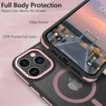 thumbnail image 4 of GAOBAO Magnetic for iPhone 15 Pro Max Case, Compatible with MagSafe, Screen & Camera Protection, Translucent Matte Shockproof Protective Cover, 4 of 9