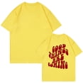 thumbnail image 4 of Yellow Women's Short Sleeve T-shirt, Good Things Are Coming Women'S Letter Printed Round Neck T Shirt Fashion Top Lightweight Soft Casual Summer Clothing, 4 of 4