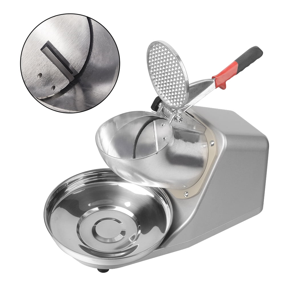 Kepooman 120V 300W Ice Crusher, Removable Dual Blades Electric Ice Crusher, Electric Household Ice Crusher Machine
