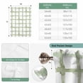 thumbnail image 6 of Sage Green Buffalo Plaid Balloon Curtains for Windows, Bedroom Curtains 54 Inch Length, Farmhouse Check Stripes Geometric Tie Up Curtains Panels Thermal Insulated Bathroom Curtains Window 42"x54", 6 of 8