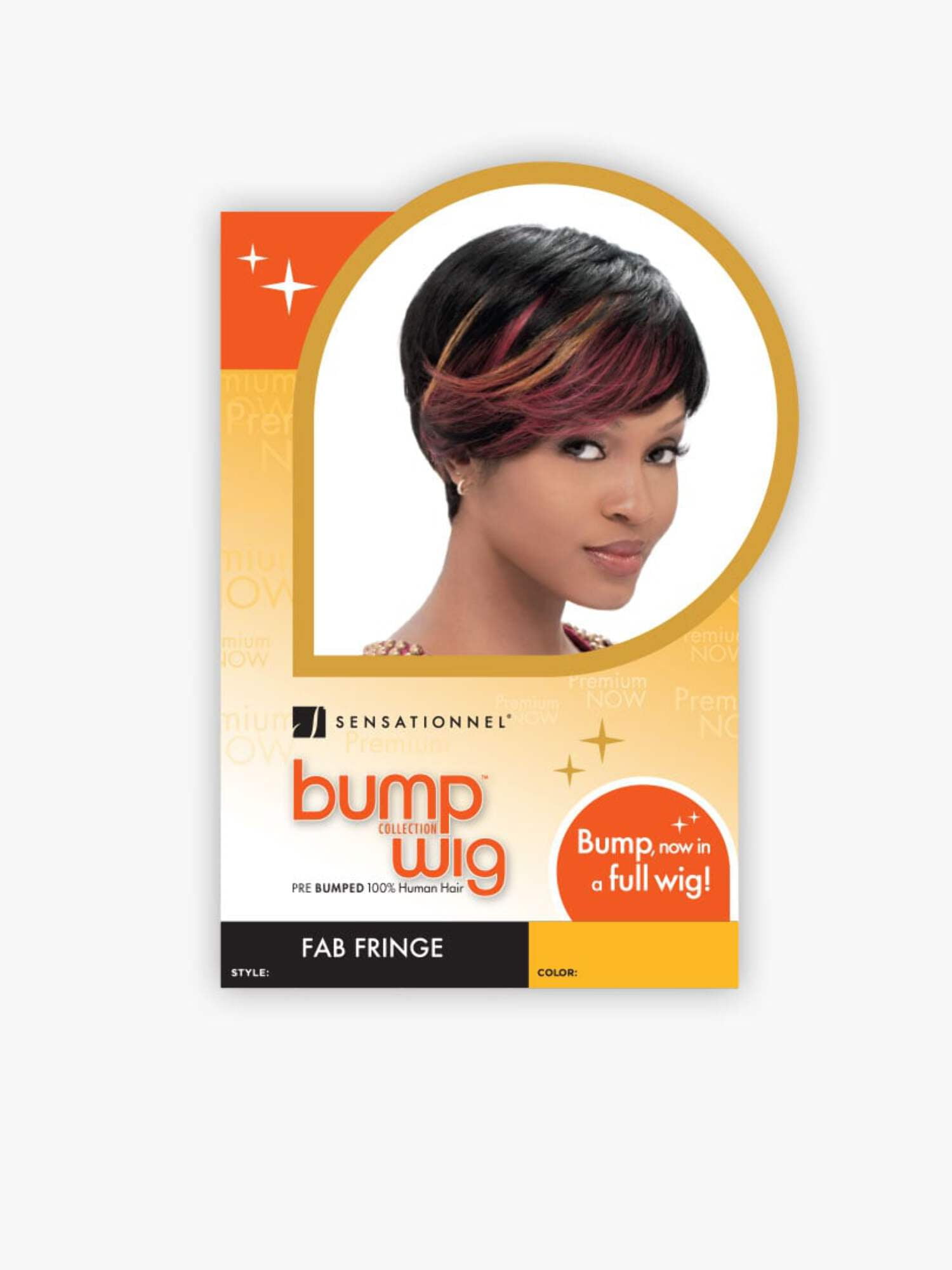 Fab Fringe 100% Human Hair Bump Wig By SENSATIONNEL (IHBFFR) Human Hair Wigs