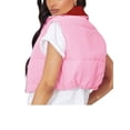 thumbnail image 6 of KOMOO Women Cropped Puffer Vest Double Sided Stand Collar Zipper Puffer Vest Warm Cropped Padded Gilet, 6 of 6