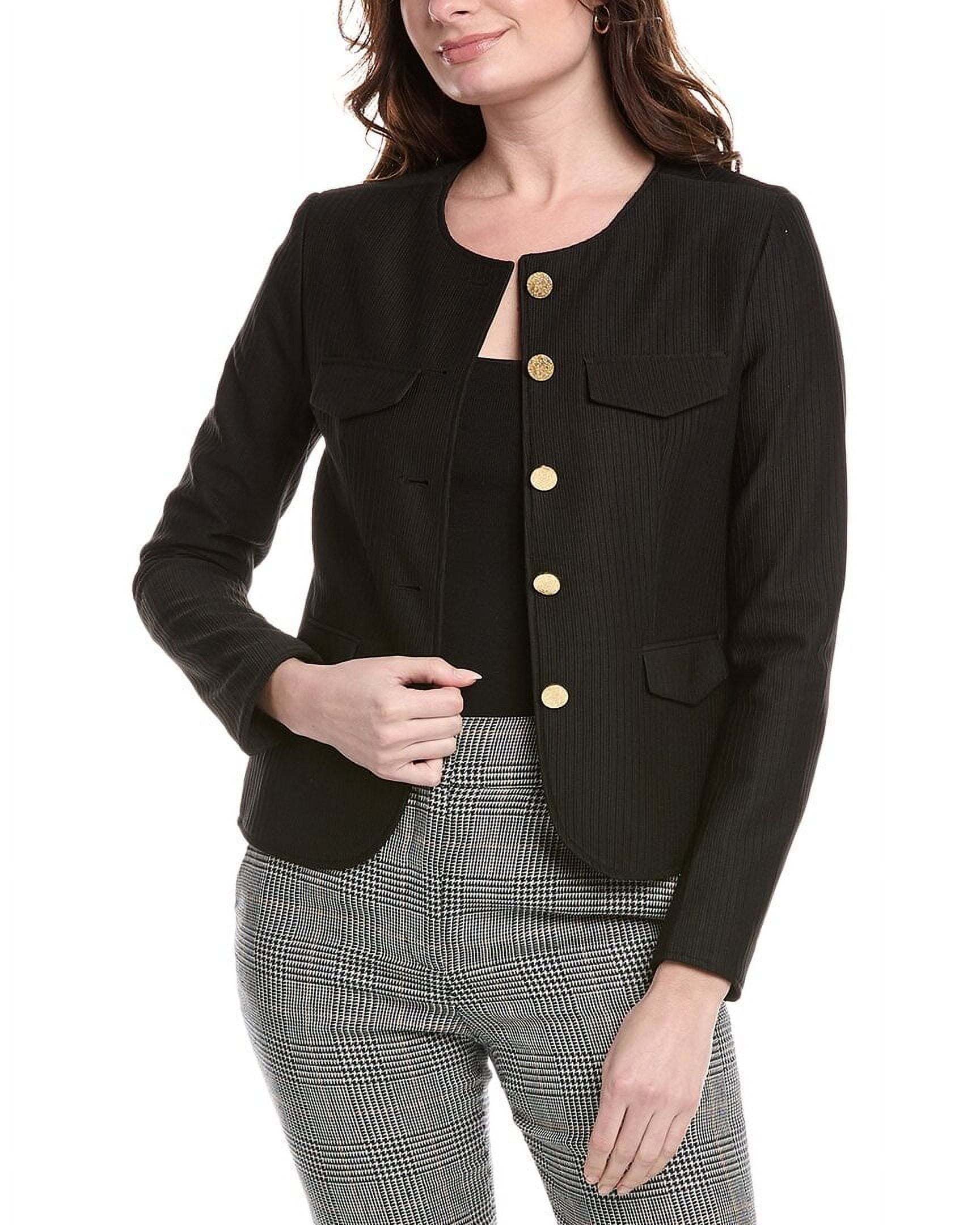 Balenciaga Ladies Black Suspended Shoulder Jacket, Brand Size 36