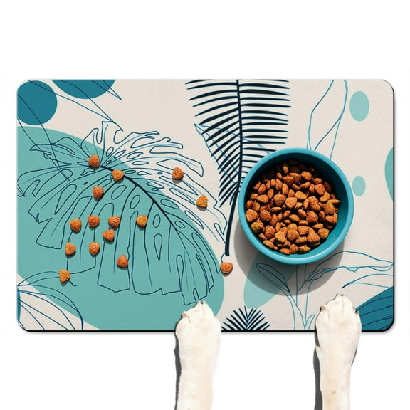 Artistic home accents Style Dish Drying Mat Non-Slip Absorbent Quick Dry Waterproof Washable for Kitchen Counter or Sink Area