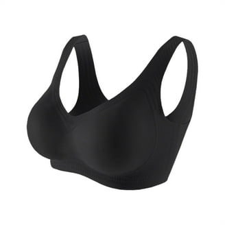 Fit For Me By Fruit Of The Loom Women's Plus Size Cotton Unlined Underwire Bra Pinch Free Straps Side And Back Smoothingsand Black Hue