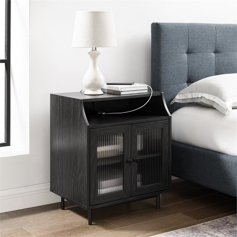 Graphite grey bedside table discount