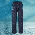 thumbnail image 2 of heyac Men's Rain Pants, Waterproof Rain Over Pants, Windproof Outdoor Pants for Hiking, Fishing, 2 of 5