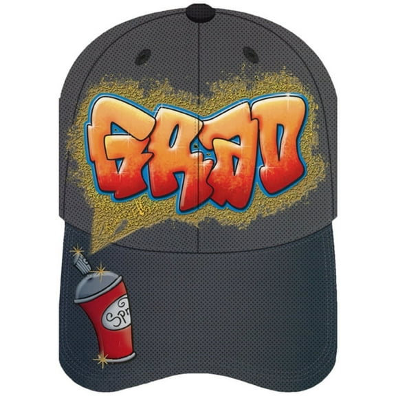 Designer Greetings Grad Graffiti : Grey Baseball Cap Die Cut Graduation Congratulations Card