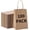 Brown, variant on 100 Pcs Medium 8.25x4.3x10.6 Inch Brown Kraft Paper Gift Bags with Handles for Bulk Wedding, Party Favors, Grocery, Shopping, Retail Merchandise, Gift Sacks