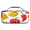 Multicolour 1, variant on Herdesigns Chili Peppers Carry Case Compatible with Nintendo Switch 2, with 20 Game Card Slots, Colorful Portable Travel Carrying Case Pouch for Accessories & Games