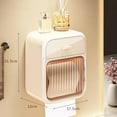 thumbnail image 1 of Toilet Paper Box Toilet Paper Roll Storage Rack Bathroom Roller Tissue Holder Wall Mounted Tissue Boxes Bathroom White, 1 of 6