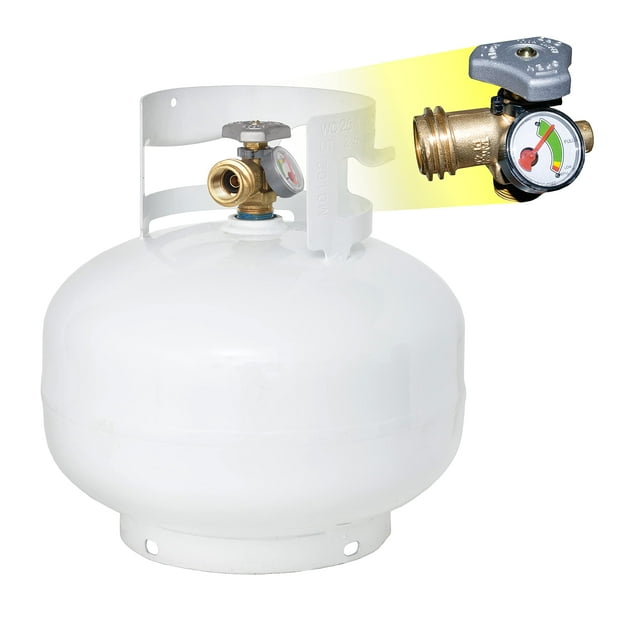 Tanque de propano Valve Flame King YSN11SQT de 11 libras con válvula OPD