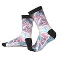 thumbnail image 2 of KLL Blue Swirl Fireworks Print Cool Socks Men's Women's Crew Socks Funny Crazy Novelty Stockings, 2 of 7