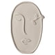 thumbnail image 1 of Jarrón de flores de cerámica simple, arte creativo para estantería, entrada, flores secas, Ojos de hoja, 1 of 9