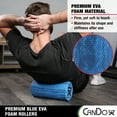 thumbnail image 5 of CanDo Blue Marble High Density EVA Foam Roller for Muscle Restoration, Massage Therapy, Sport Recovery, and Physical Therapy. 6" x 12", Round, 5 of 6