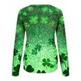 thumbnail image 6 of St Patrick's Day Sweatshirts, Women Long Sleeve Crew Neck Sweatshirt, Womens St. Patrick's Day Printed Sweatshirts Casual Raglan Long Sleeved Hooded Sweatshirt, 6 of 8