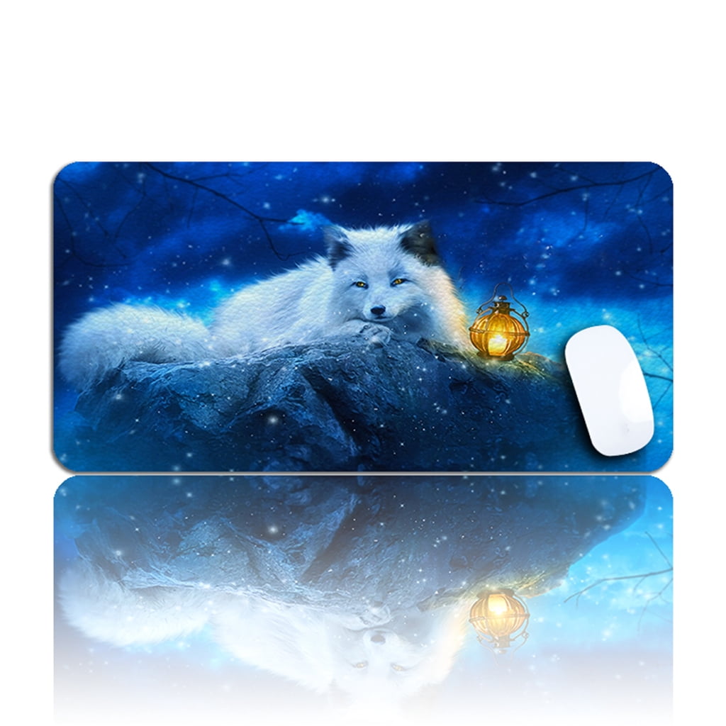 Multifunctional Office Desk Pad Cartoon Gaming Mouse Mat Waterproof PU Computer Mousepad Keyboard Table Cover for Home