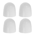 thumbnail image 1 of GOOHOCHY 4 Uds. Cubiertas decorativas para pernos de inodoro, pernos de suelo para asiento de inodoro, tapas de tornillos de plástico para accesorios de baño, juegos de pernos para suelo de inodoro, 1 of 7