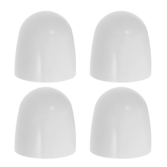 GAXIRE Decorative White Toilet Bolt Caps 4-Pack, 1.2 Inch Covers for Bathroom Hardware