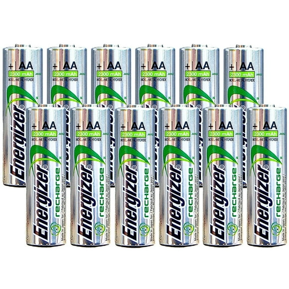 Pilas recargables Energizer AA NiMH 2300 mAh 1,2 V, paquete de 12