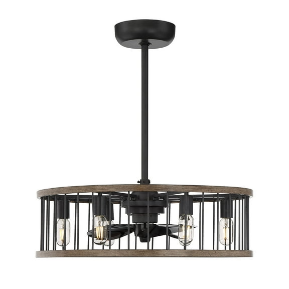 Kona 6-Light Fandelier in Sapele