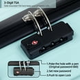thumbnail image 7 of Sunbee 3 Piece Luggage Sets Hard Shell Suitcase Set with TSA Lock Durable Spinner Wheels, 7 of 7