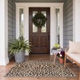 thumbnail image 4 of DEORAB Outdoor Rug 5'X8' Chenille Patio Carpet Washable Non Slip Three-Layer Material Animal Print Rug Camping Outside RV Mat,Leopard, 4 of 7