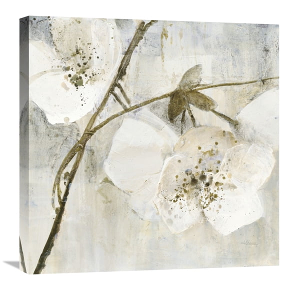 Global Gallery Albena Hristova 'Elegance II Greige' Canvas Wall Art