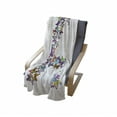 thumbnail image 4 of Letter a Soft Flannel Fleece Throw Blanket, First Letter of Alphabet in Butterfly Form NatureBC Multiple Colors, Cozy Plush for Indoor and Outdoor Use, 70" x 90", Multicolor, by Ambesonne, 4 of 6