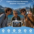 thumbnail image 3 of Mini Digital Camera Keychain Design, Retro Style, 1MP Photos, 1080P Video, 1.47-Inch Rotating Screen, Built-in Flash, White., 3 of 10