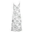 thumbnail image 5 of Titcea Summer Dresses for Women 2026 Floral Printed Sleeveless V Neck Sexy Sling Maxi Dresses Hawaiian Beach Holiday Casual Sundresses, Gifts for Mom/Her, 5 of 5