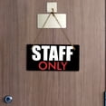 thumbnail image 4 of Staff Only 5x10 Hanging Plus Wall or Door Sign | Rustic Twine | Employees Only Business Signage, 4 of 7