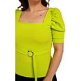 thumbnail image 4 of Blusa escote cuadrado Roman Fashion /Tallas Extras, 1823 (Lima) verde lima 36 Roman Fashion BL-GR-1823-LIMA, 4 of 6