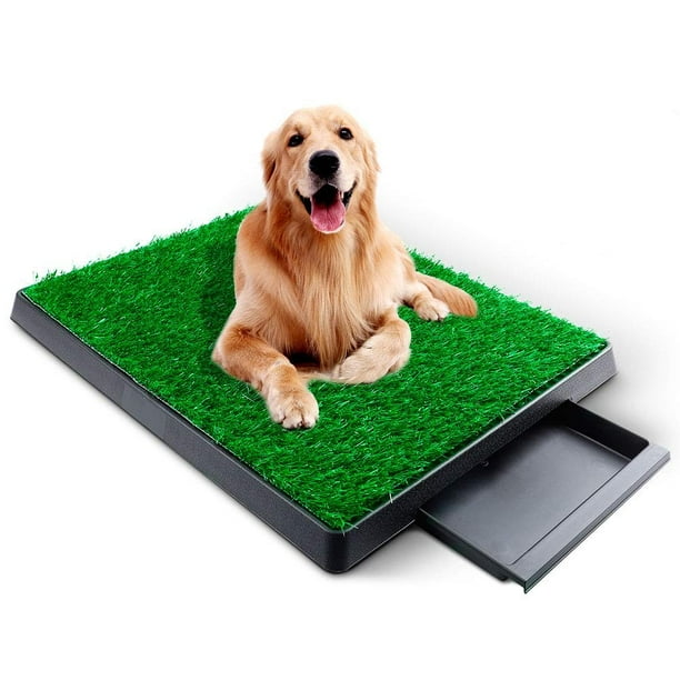 Dog Grass Pad with Tray,Artificial Grass Turf Professional Potty Patch