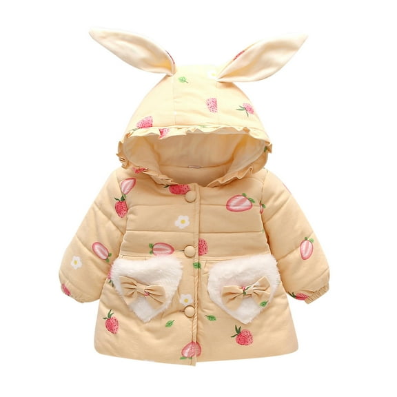 Vedolay Baby Girls Jacket Thick Winter Coat Outwear Clothes Beige,6