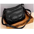 thumbnail image 3 of Bolsa Bolso Dama Casual Cuero Gran Capacidad Impermeable Viaje Negro, 3 of 3