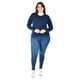 thumbnail image 5 of Suéter de manga Con botones Roman Fashion Tallas Extras 4001 Azul marino 36, 5 of 6
