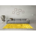 thumbnail image 3 of Ahgly Company Indoor Square Persian Yellow Traditional Area Rugs, 4' Square, 3 of 4