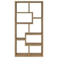 thumbnail image 4 of Pemberly Row Contemporary 71" 6-Shelf Engineered Wood Bookshelf in Mango, 4 of 10