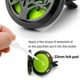 thumbnail image 4 of PoP voice 2PCS Tree of Life Car Diffuser Aromatherapy Essential Oil Black Stainless Steel Locket with Vent Clip 12 Felt Pads, 4 of 7