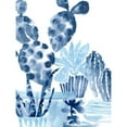 thumbnail image 3 of Vess, June Erica 12x14 Black Modern Framed Museum Art Print Titled - Indigo Succulent II, 3 of 5