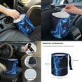 thumbnail image 7 of Renewold Wolf Lightning Blue 14 PCS Car Seat Cover Set, with Steering Wheel Seat Belt Covers Waste Bin Center Console Pad Rear View Mirror Cover Handbrake Cover Set Coasters Auto Accessories, 7 of 7